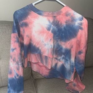 Cropped sweatshirt, size small, cotton candy colors, great condition!